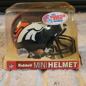 Denver Broncos Riddell Mini Helmet Collectable